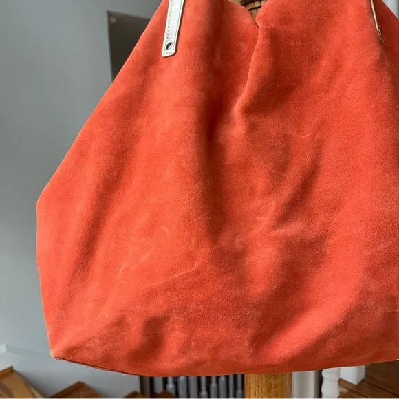Tiffany & Co. Orange Suede Reversible Tote - Picture 5 of 16